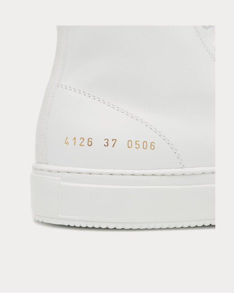 Common Projects Tournament High leather White High Top Sneakers - 4