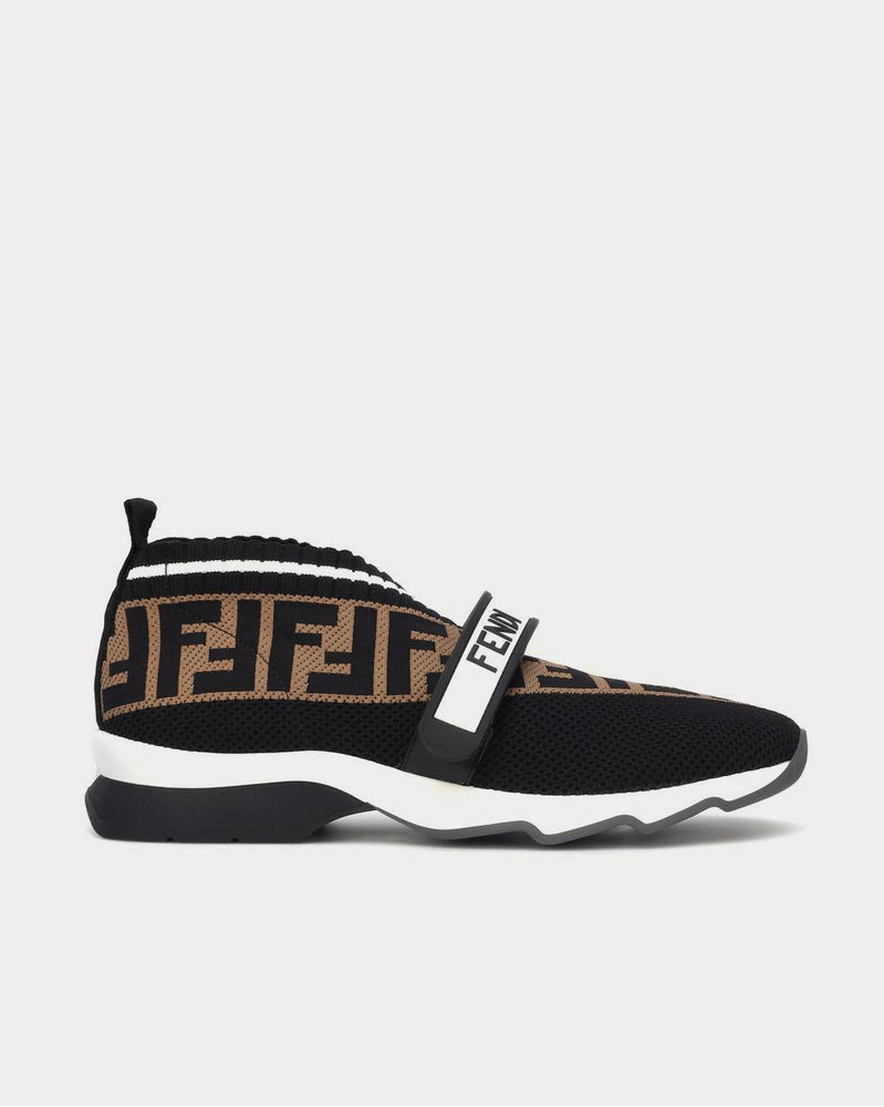 Fendi Rockoko knit Black Low Top Sneakers - 1