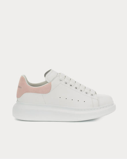 McQueen Leather White Low Top Sneakers - 1