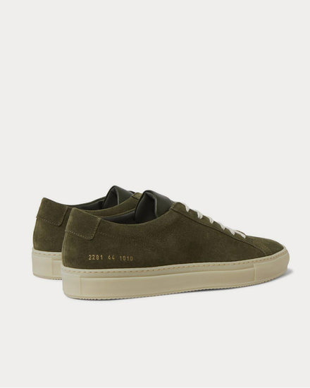 Common Projects Achilles Suede  Green low top sneakers - 3