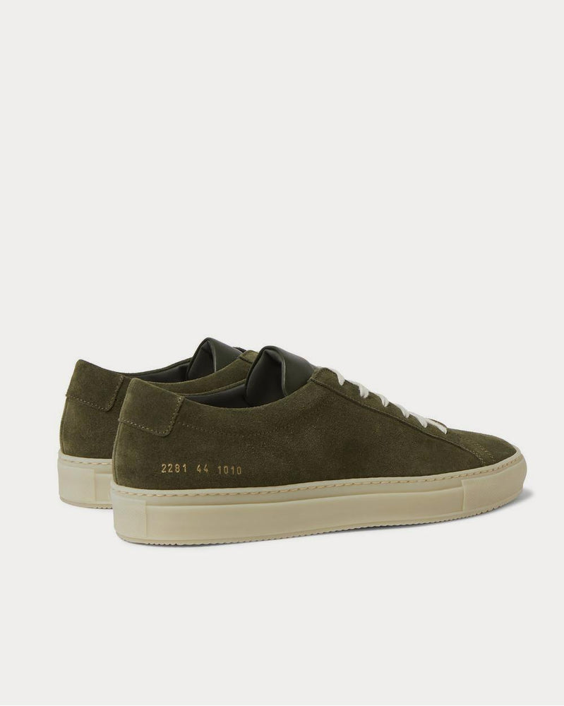 Common Projects Achilles Suede  Green low top sneakers - 3