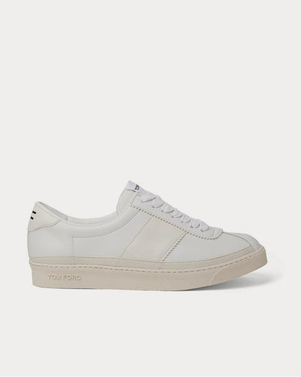 Tom Ford Bannister Leather  White low top sneakers - 1