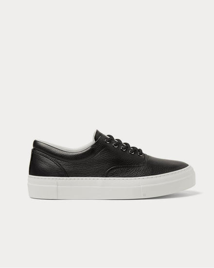 Diemme Iseo Textured-Leather  Black low top sneakers - 1