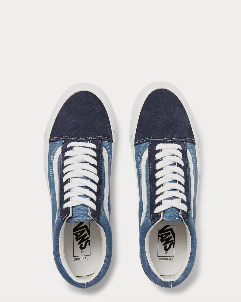 Vans UA OG Old Skool LX Leather-Trimmed Canvas and Suede  Navy low top sneakers - 6