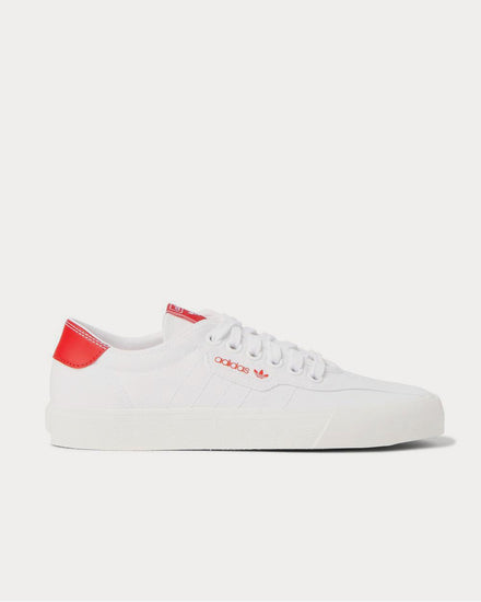 Adidas Love Set Super Leather-Trimmed Canvas  White low top sneakers - 1