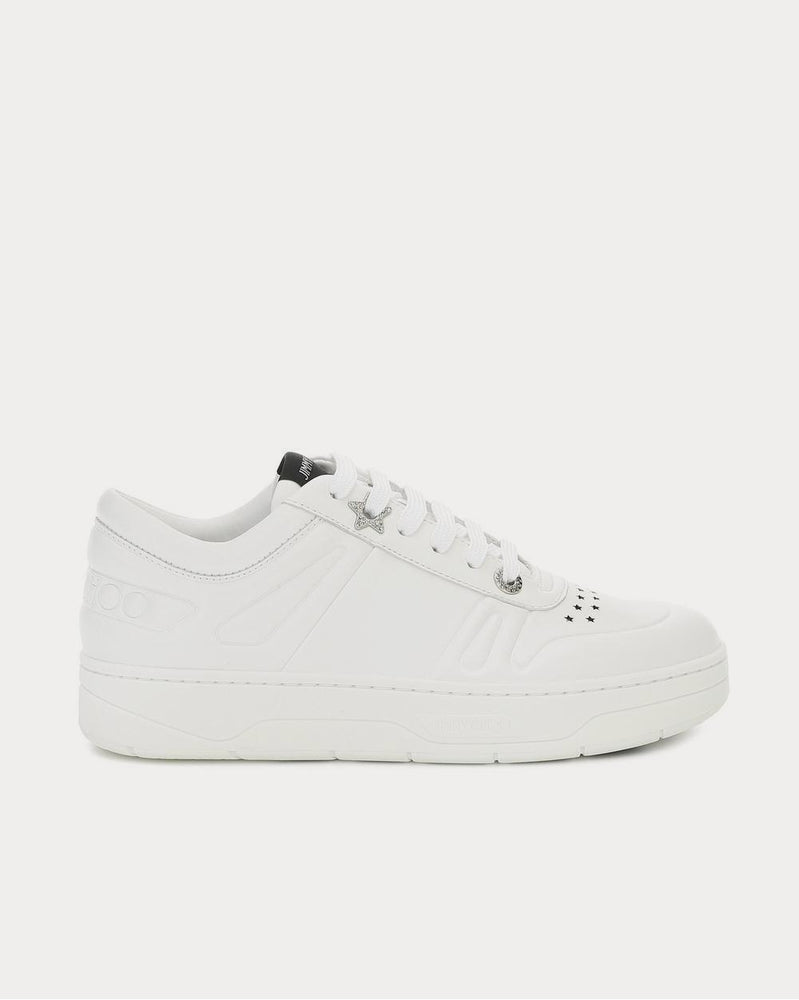 Jimmy Choo Hawaii/F leather X White Low Top Sneakers - 1