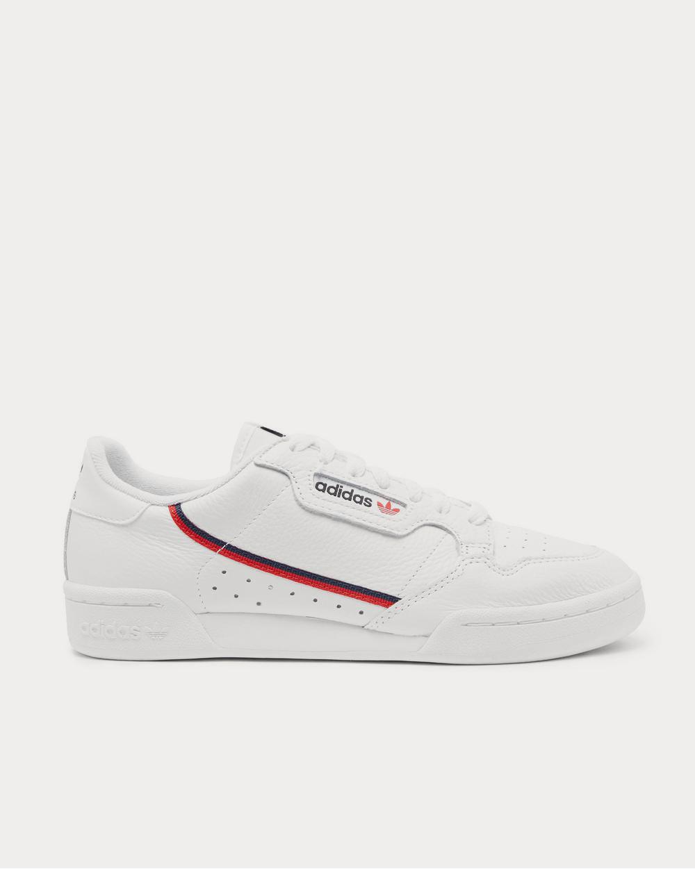 Adidas originals continental 80's sneakers in off white and red sale