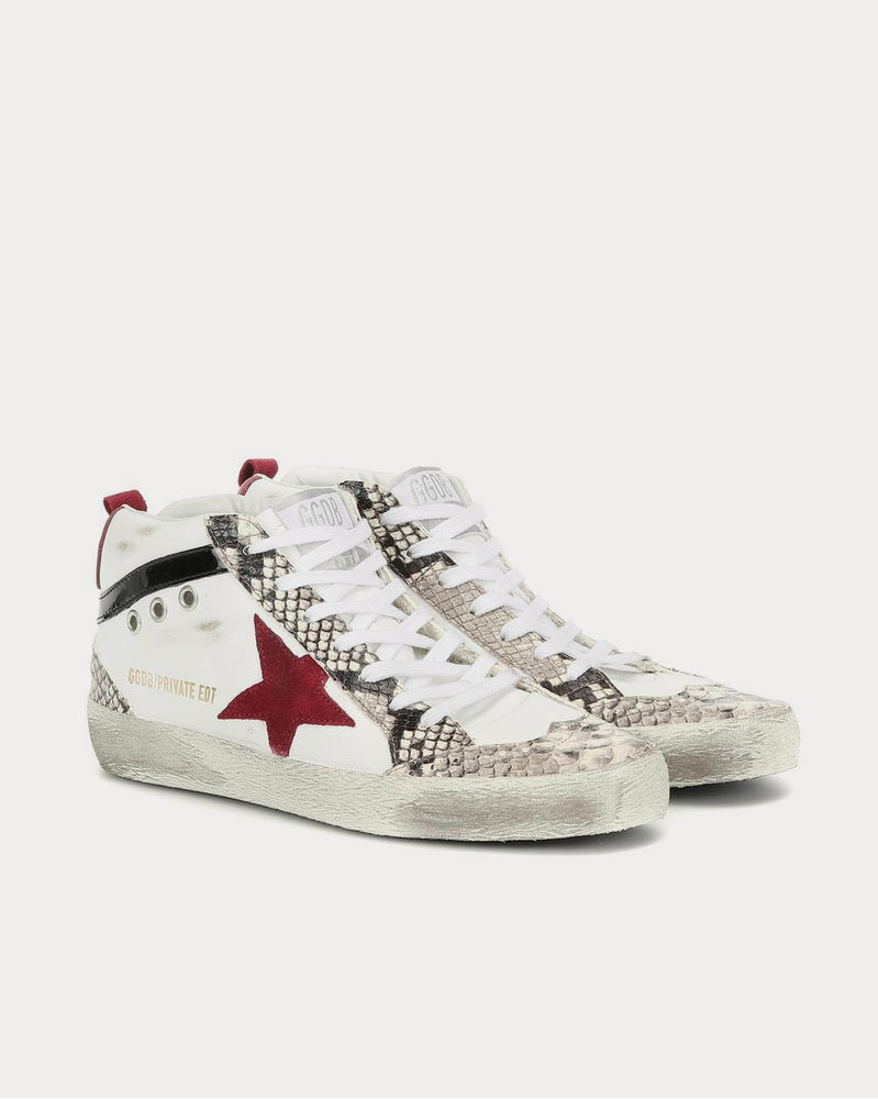 Golden Goose Mid Star leather White High Top Sneakers - 2