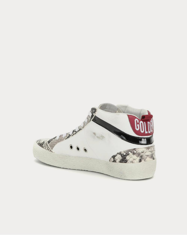 Golden Goose Mid Star leather White High Top Sneakers - 3