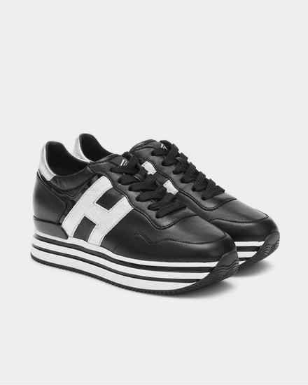 Hogan Midi Platform leather Nero Low Top Sneakers - 2
