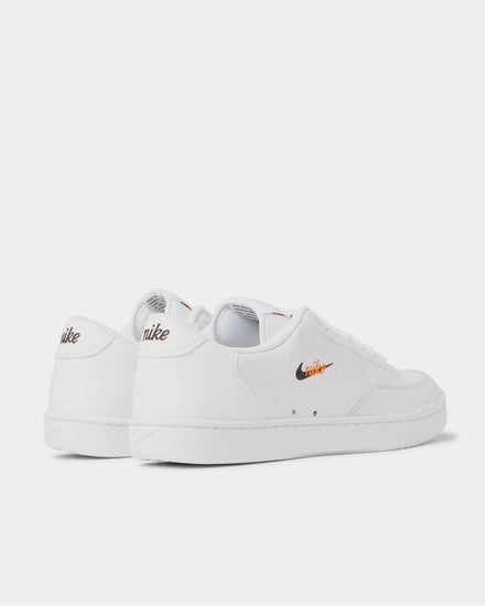 Nike Court Vintage Premium Logo-Embroidered Textured-Leather  White low top sneakers - 3
