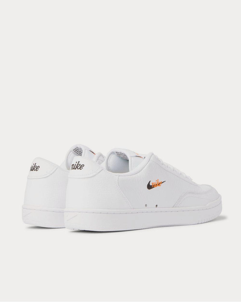 Nike Court Vintage Premium Logo-Embroidered Textured-Leather  White low top sneakers - 3