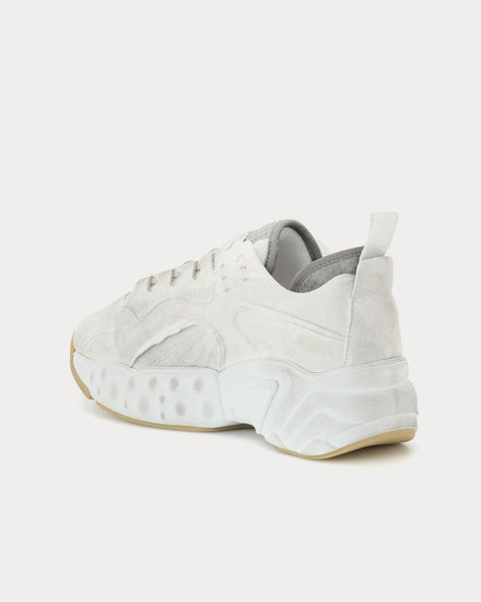 Acne Studios Manhattan Tumbled White Low Top Sneakers - 3