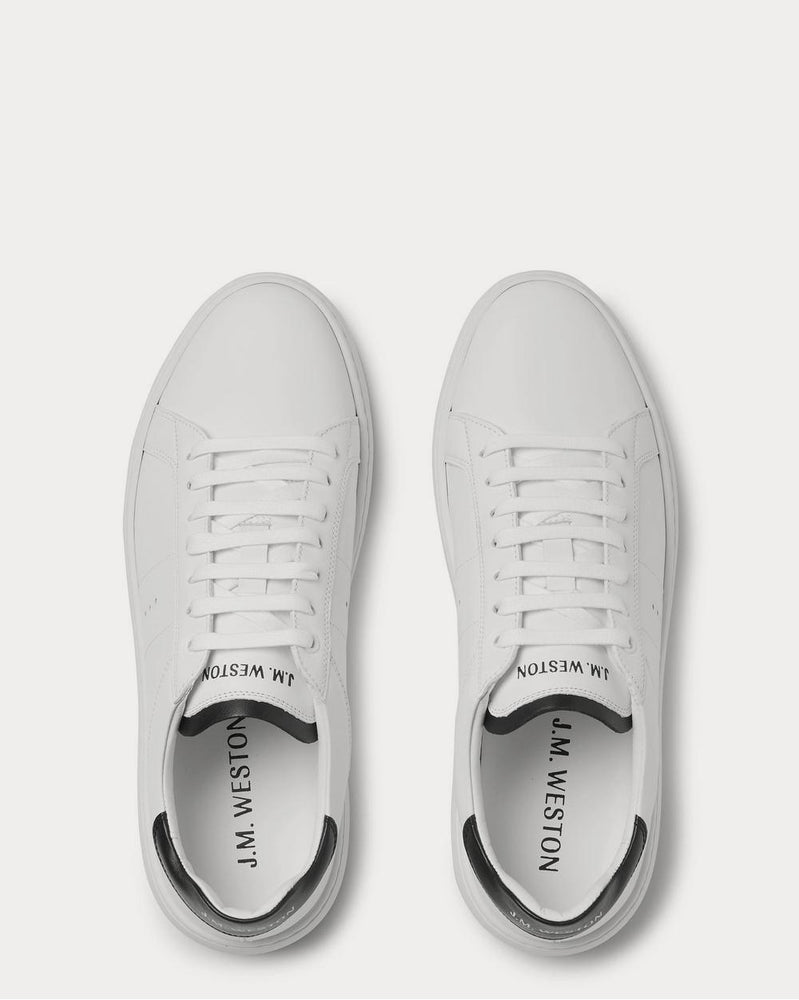 J.M. Weston Basket on Time Leather  White low top sneakers - 6