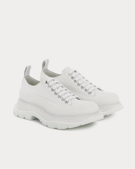 McQueen Canvas platform White Low Top Sneakers - 2