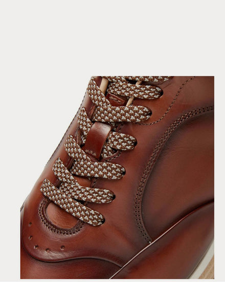 Dunhill Duke Leather  Light brown low top sneakers - 5