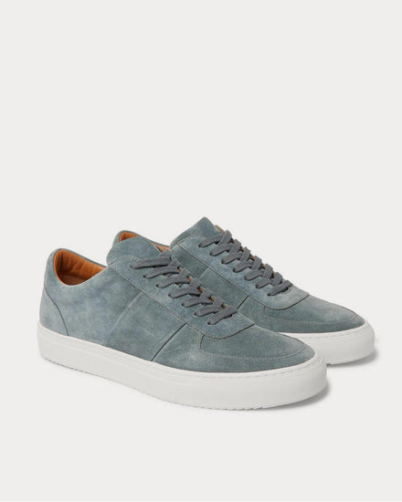 Mr P. Larry Suede  Blue low top sneakers - 2