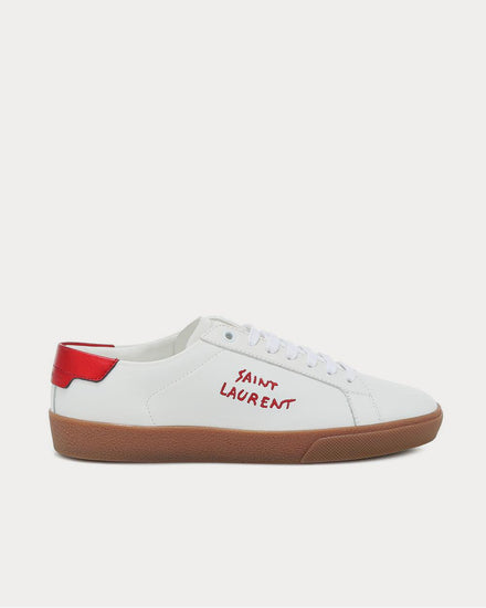 Saint Laurent Court Classic leather Blanc Optique Low Top Sneakers - 1