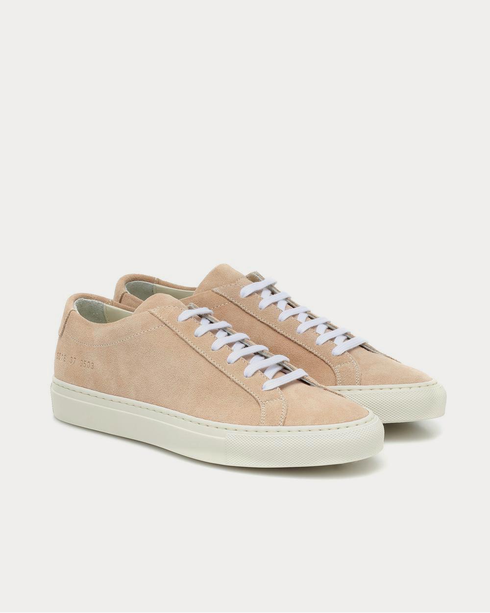 Common Projects - Original Achilles suede Amber Low Top Sneakers