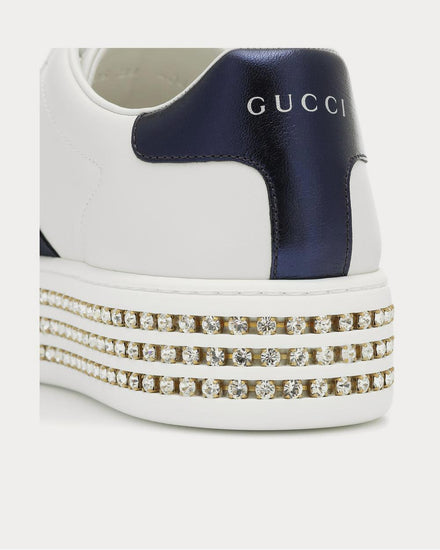 Gucci Ace leather platform Bianco Low Top Sneakers - 4