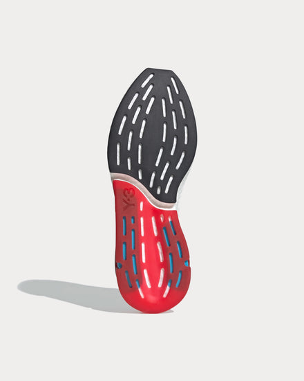 Y-3 ORISAN Core White / Red / Signal Cyan Low Top Sneakers - 3