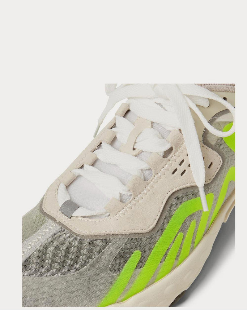 Acne Studios Faux Suede- and Rubber-Trimmed Ripstop  Light gray low top sneakers - 5