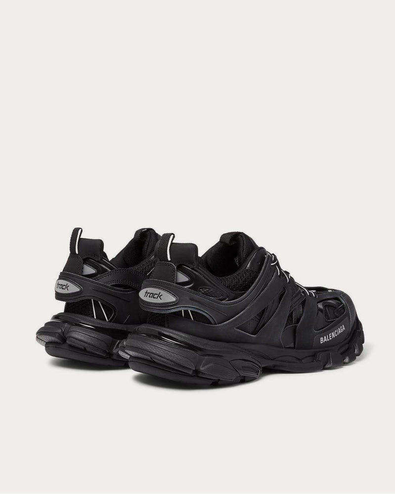 Balenciaga Track Nylon, Mesh and Rubber  Black low top sneakers - 4
