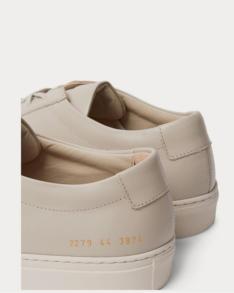 Common Projects Original Achilles Saffiano Leather  Gray low top sneakers - 4