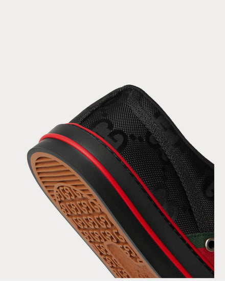 Gucci Off the Grid Webbing-Trimmed Monogrammed ECONYL Canvas  Black low top sneakers - 4