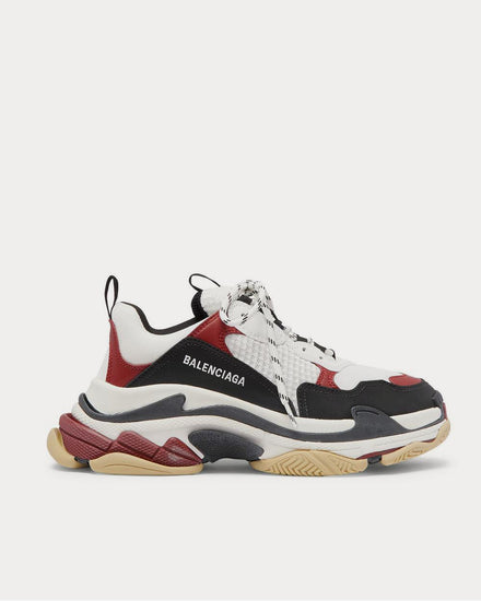 Balenciaga Triple S Mesh, Nubuck and Leather  Black low top sneakers - 1