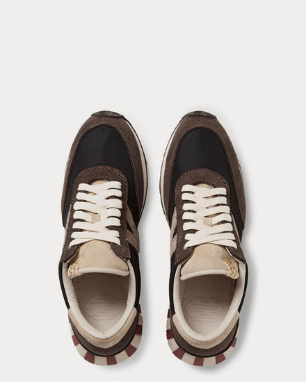 Visvim Attica Suede-Trimmed Nylon  Midnight blue low top sneakers - 6