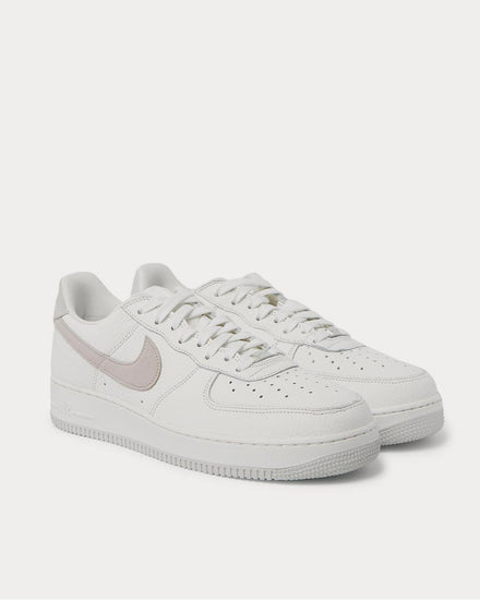 Nike Air Force 1 07 Suede-Trimmed Full-Grain Leather  White low top sneakers - 2