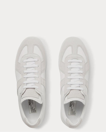 Maison Margiela Replica Suede and Leather  Off-white low top sneakers - 6