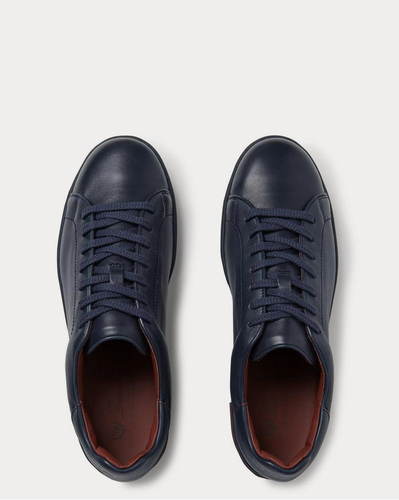 Loro Piana Traveller Walk Leather  Navy low top sneakers - 6