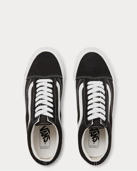 Vans OG Old Skool LX Leather-Trimmed Canvas and Suede  Black low top sneakers - 6