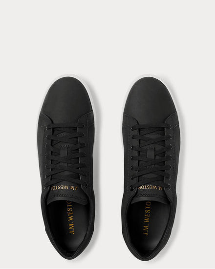 J.M. Weston Nubuck  Black low top sneakers - 6