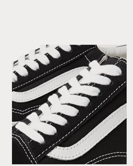 Vans OG Old Skool LX Leather-Trimmed Canvas and Suede  Black low top sneakers - 5