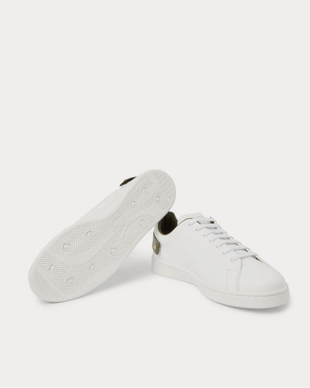 Valentino Backnet Perforated Leather  White low top sneakers - 3