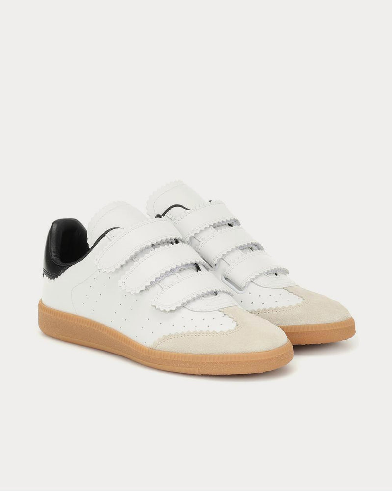 Isabel Marant Beth leather and suede White Low Top Sneakers - 2