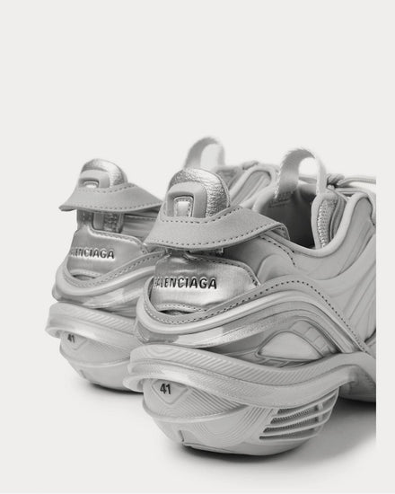 Balenciaga Men's Tyrex Nylon, Mesh, Faux Leather and Rubber Silver
