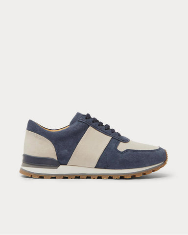 Mr P. Suede  Blue low top sneakers