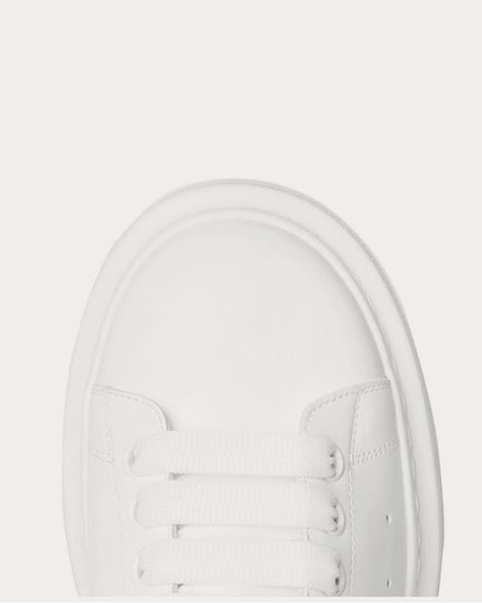 McQueen Exaggerated-Sole Leather  White low top sneakers - 5