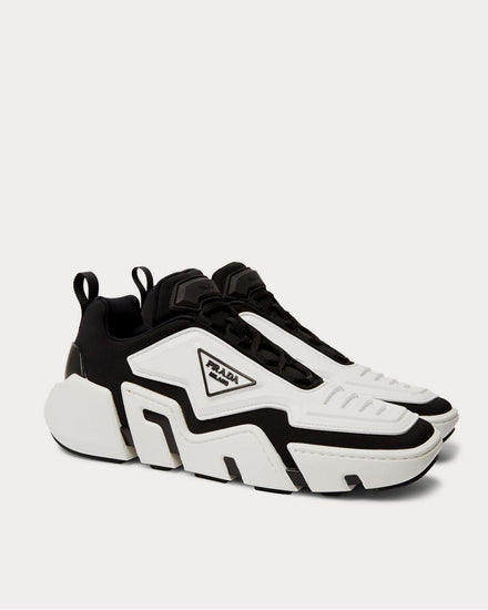 Prada Segment Neoprene and Rubber  White low top sneakers - 2