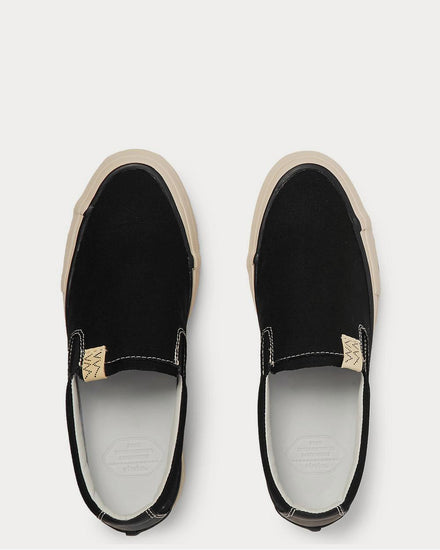 Visvim Skagway Canvas Slip-On  Black low top sneakers - 6
