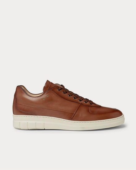 Dunhill Duke Leather  Tan low top sneakers - 1