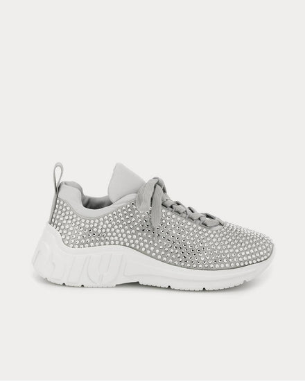 Miu Miu Embellished Alluminio Low Top Sneakers - 1