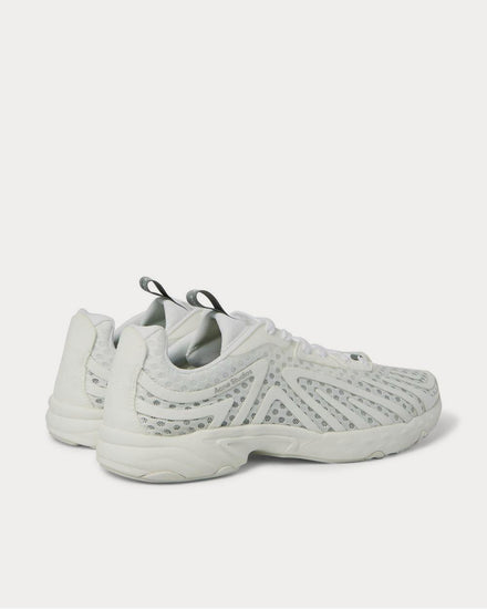 Acne Studios Buzz Faux Suede and Rubber-Trimmed Mesh  White low top sneakers - 3