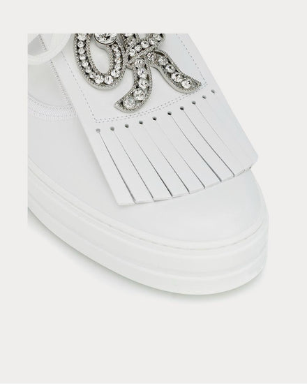 Roger Vivier Call Me Vivier leather Bianco Low Top Sneakers - 4
