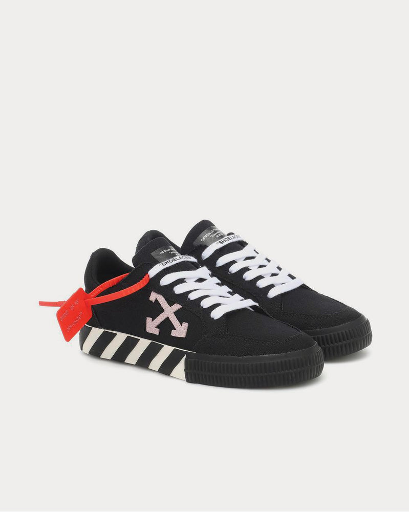 Off-White Arrow 2.0 canvas Black Pink Low Top Sneakers - 2