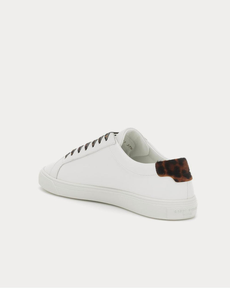 Saint Laurent Andy leather White Low Top Sneakers - 3